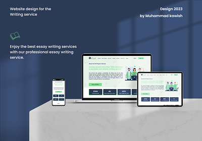 Writing website Design - Landing page creative designing figma illustration landing page mockups ui user experience user interface ux web design writing service