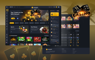 Casino Dashboard Design 3d animation branding casino casino dashboard casino website crypto website crypto website design cryptocurrency defi landing page page ecommerce finance graphic design homepage illustration landing page motion graphics online casino ui vector