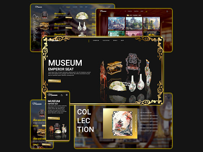 Arts Museum and Ecommerce Responsive Website 3d carousel code cssanimations csseffects design graphic design htmlcss javascript responsive website ui ux web design