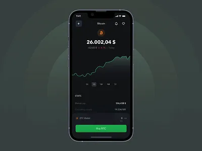 Crypto concept - mobile app animation app bitcoin clean crypto dark interface mobile mobileapp prototype purchase ui ux