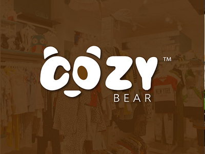 Logo Design for Kids Clothing Brand clothingbrandlogo combinatemark cozybear illustration kidstore