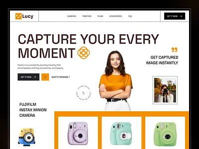 Photography Landing Page agency branding camera design film fujifilm home page kodak landing page lens photography photography nature photography portfolio ui user interface ux website