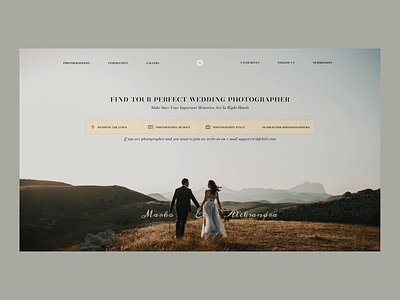 Objektiv - Day 30 30daysofweb bride design design challenge desktop elegant figma gallery groom memories photo photographer photography photos ui web wedding wedding day