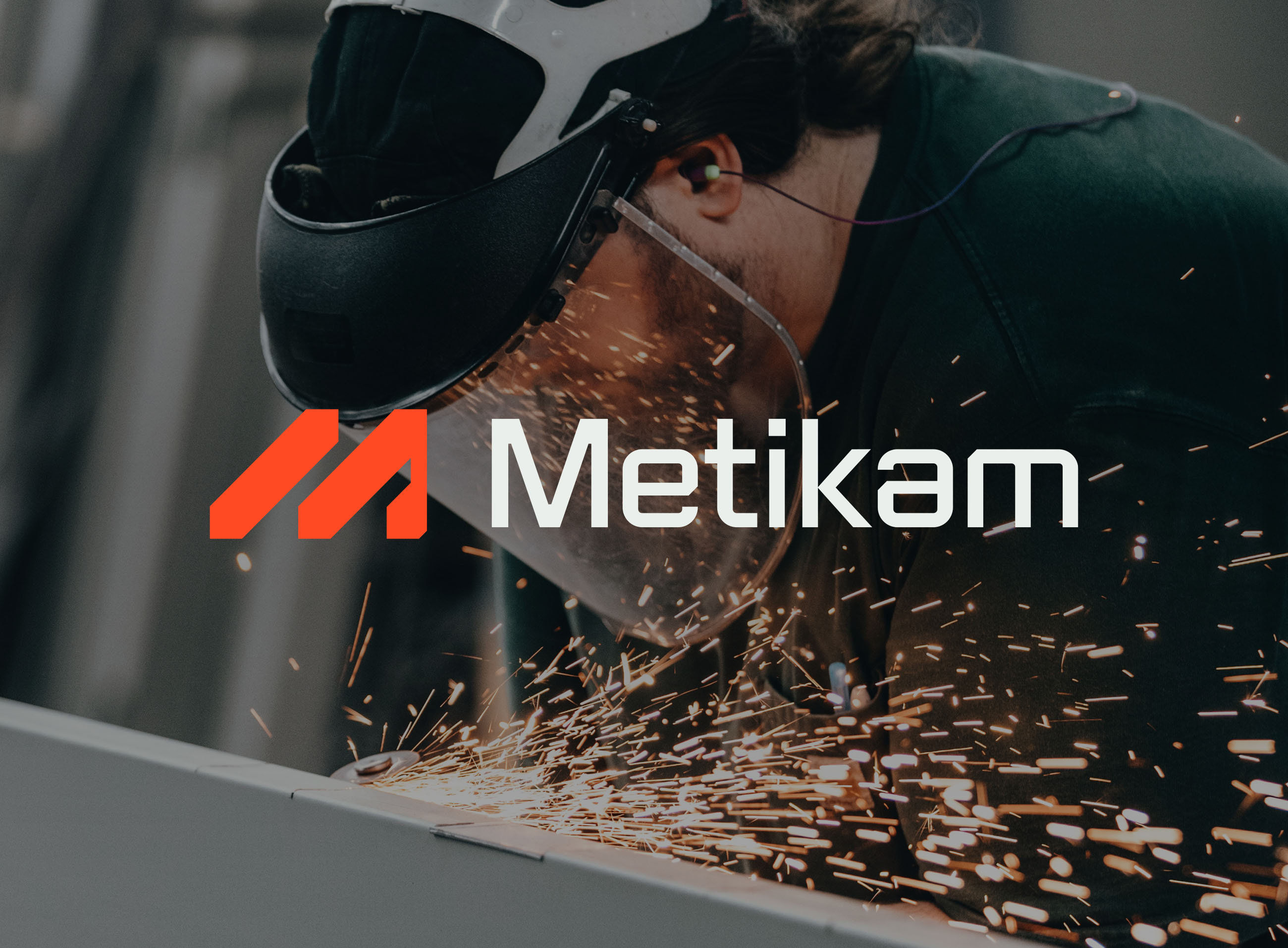 Metikam animation brandidentity branding graphic design logo metal metalworks ui
