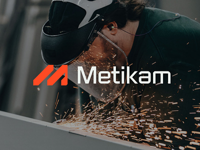 Metikam animation brandidentity branding graphic design logo metal metalworks ui