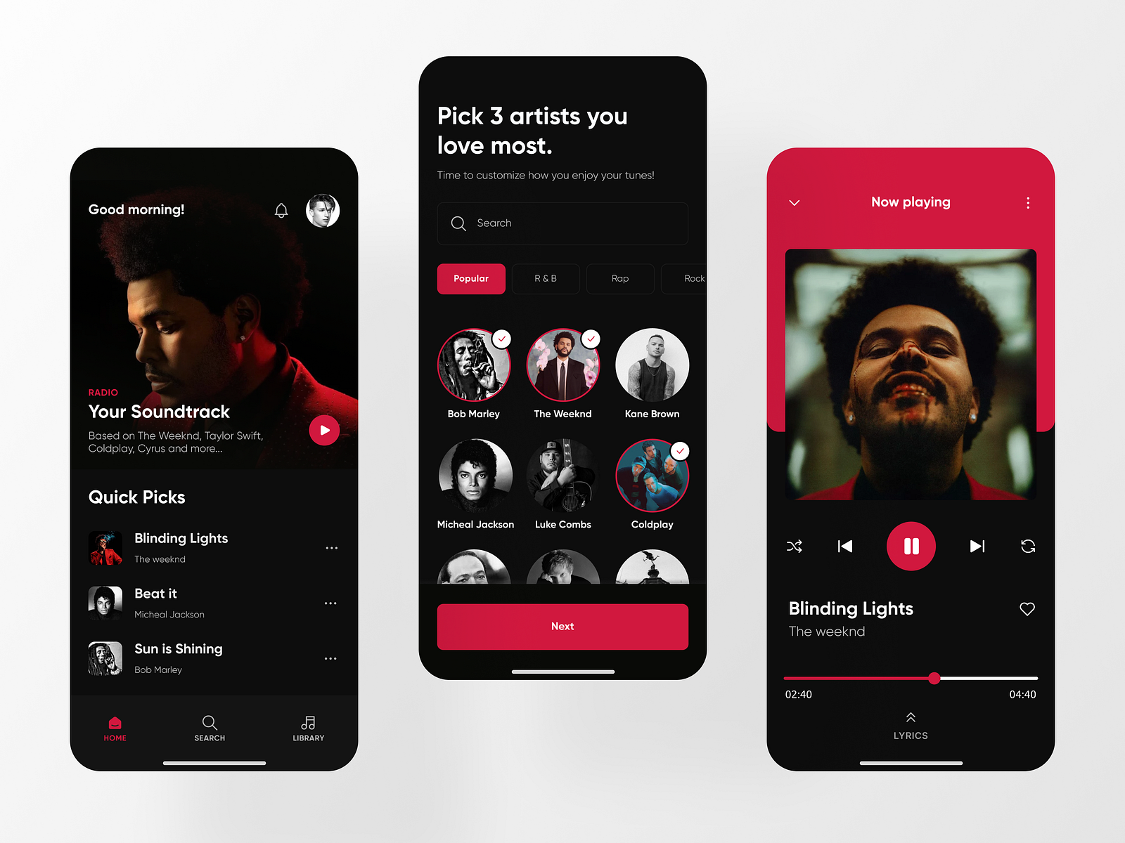 Music Player App by Md Shahed Hossain on Dribbble