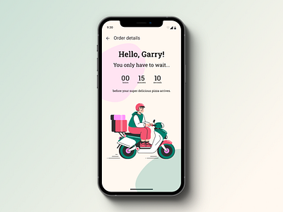 Countdown Timer adaptivedesign appdesign countdown timer dailyui design graphic design illustration mobile mobileapp ui ux vector