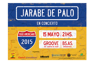 Poster | Jarabe de Palo doble paño graphic design identity jarabe de palo music poster print