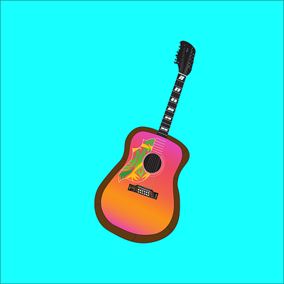 Guitar design design graphic design illustration vector