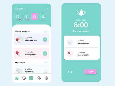 MedlinePlus app design ui