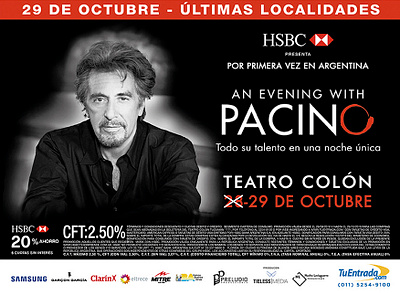 Identity | An evening with Pacino al pacino design graphic design identity print rrss social