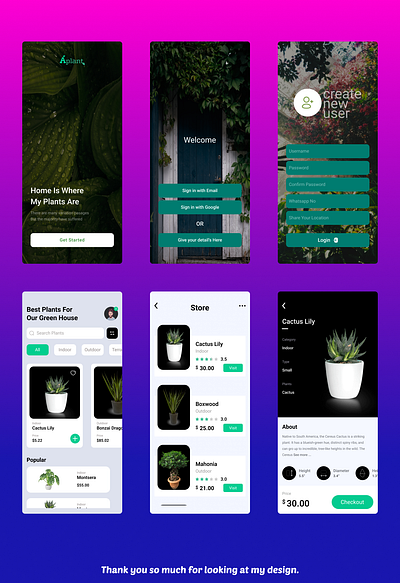 Plant Design 3d creative design figma graphic design mobile application design motion graphics plant design product design ui ux web application design