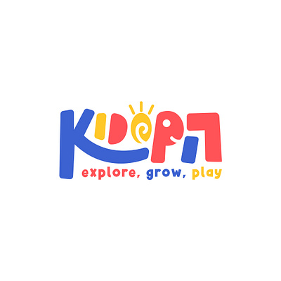 Kidopia Logo desainer logo dino logo freelancer fun logo jasa logo kids logo modern logo playfull logo toy store logo wordmark logo
