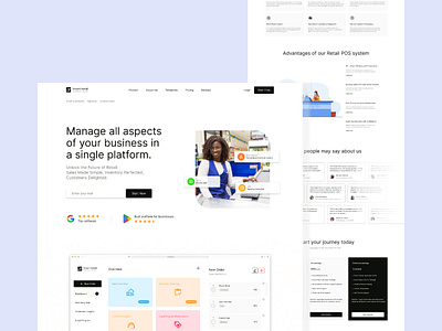 Smart Retail Solution B2B Landing Page (Retail POS) b2b b2b design b2b landing page b2b landing page design design product design ui ui design uiux design ux ux design