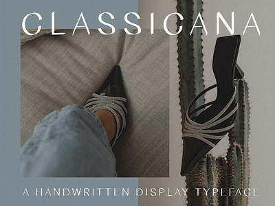 Classicana | Handwritten display typeface by OneTen The Studio brands font design fonts for branding type type design typography
