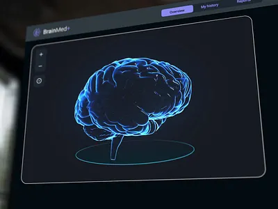 Medical Dashboard Brain Activity animation brain complex data dashboard dashboard design data viz database design digital agency graphic design health ui illustration interaction interface motion graphics ui ux design