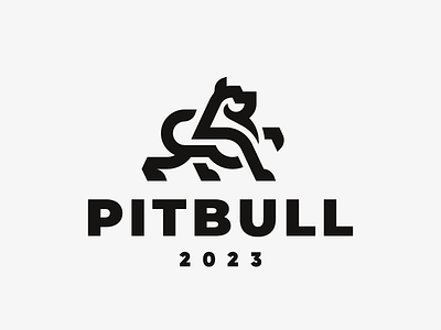 Pitbull concept design dog logo pitbull