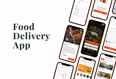 Food Delivery App app design ui ux