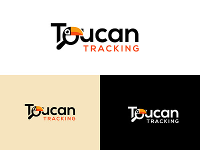 Toucan & Tracking Logo barnd barnd logo logo logo design minimal modern logo toucan logo tracking logo unigue