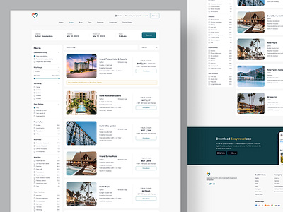 EasyTravel - Hotel Search Web Page booking hotel hotel web design minimal minimal web design reservation travel web design vacation web design