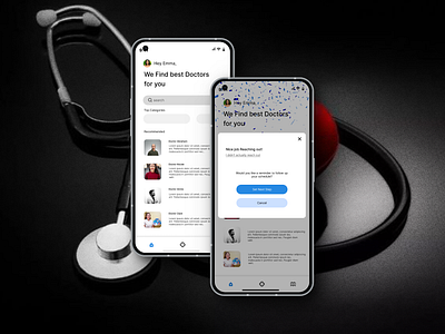 Toast modal design app design graphic design health medical modal notification modal ux