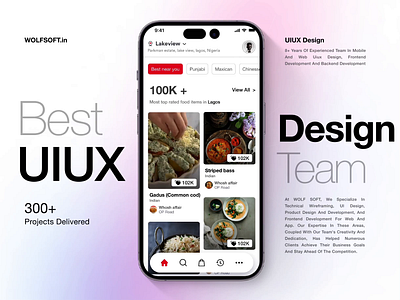 UIUX Design for Food exploring and online ordering app branding case study delivery design dinein ecommerce flutter food mobile online order project rating restaurant saas ui uiux ux webflow wireframe