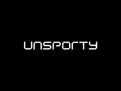 'UNSPORTY' Fashion Clothing Logo branding clothing logo clothing logos design fashionforward fashionfusion functionalfashion futuristicstyle graphic design icon logo minimal typography logo visualidentity