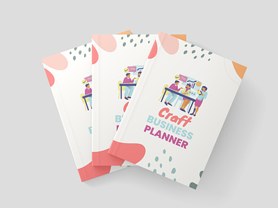 Craft business planner book book cover business business planner canva template company craft crafter crafts business design graphic design industry kdp kdp intorior organization planner printable selfpublishing small business yourself