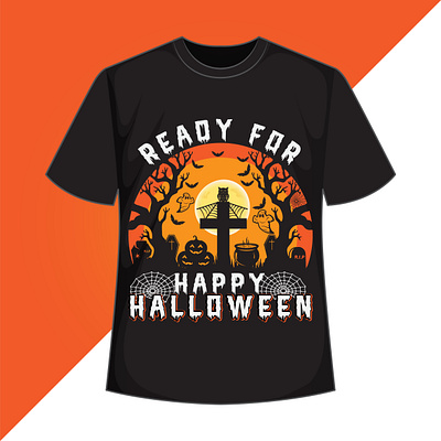 Halloween retro vintage t shirt design poster art