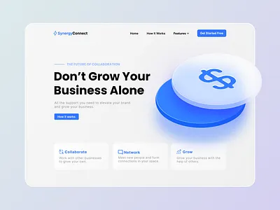 SynergyConnect - Concept Design branding business design figma figmadesign illustration logo typography ui webdesign