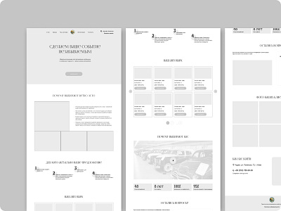 Prototype Retro Auto design landing ui