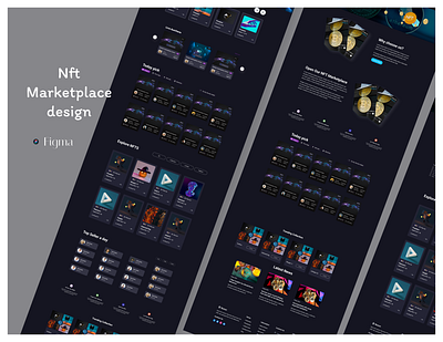 NFT Landing Page app design ui ux