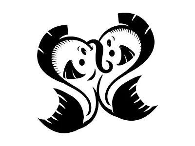 Kissing gourami adobe design fish illustration illustrator kissing vector