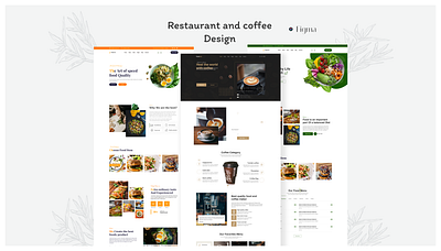 Restaurant and Coffee Design app design illustration logo ui ux we