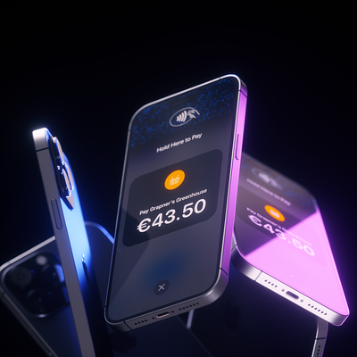 Apple Tap To Pay - Concept Styleframe 3d animation animation art apple art direction branding c4d concept currency design dollars frame iphone money motion art octane pay payment ui