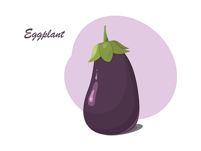 Eggplant. Illustration. branding design graphic design illustration logo vector