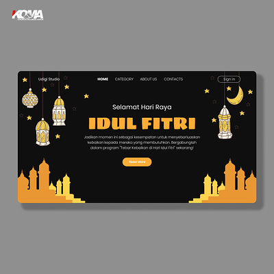 Udigi Studio_Sharing website branding celebrateislamic id mubarok indo islamic landingpage ui uiux ux website