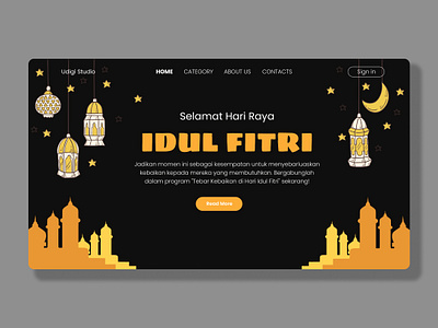 Udigi Studio_Sharing website branding celebrateislamic id mubarok indo islamic landingpage ui uiux ux website