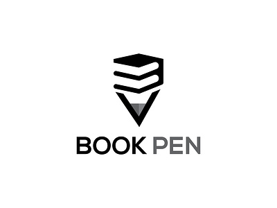 Book Pen Logo book logo brand identity logo branding branding logo combination logo creative logo logo logodesign minimal logo pen logo wordmark logo wordmarl logo