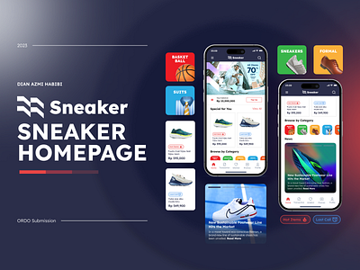 Sneaker Homepage UI Mobile app app figma homepage mobile sneaker ui
