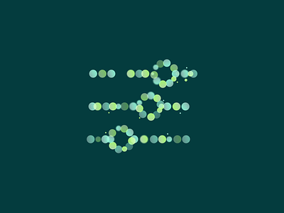 Slider Dots Symphony - Lottie Animation! 2d animation circle design dots dynamic green icon lottie minimal motion slider svg web