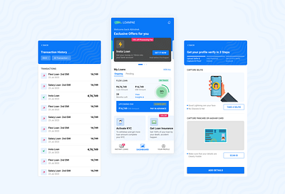 Loan App Dashboard app app design bank app design loan app ui ui design