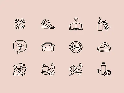 Bespoke Body Icons branding icon icon set illustration ui vector website