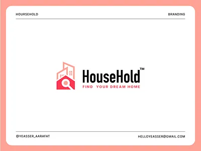 HouseHold Branding architectural logo building mark concept contemporary creative property logo elegant home icon housing design idea luxury realty mark minimalist house logo modern real estate logo property logo real estate logo realtor emblem realty symbol residential branding stylish property logo unique urban housing icon