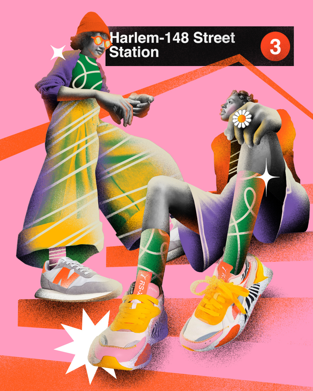 NYC #3 artwork branding collage collageart contemporary design fashion graphic design graphicdesign illus illustration mixedmedia modern nyc poster streetwear