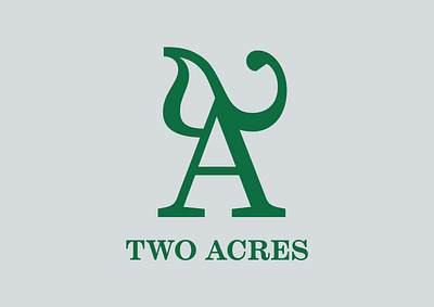Two Acres - visual identity branding design graphic design logo typography