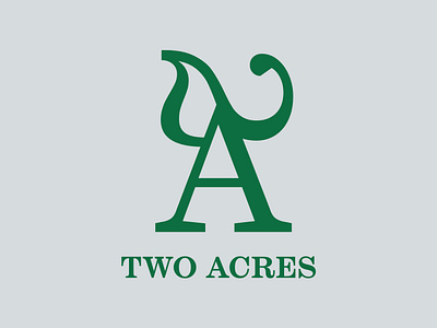 Two Acres - visual identity branding design graphic design logo typography