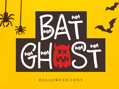 Bat Ghost bat bat ghost branding craft devil font fonts ghost halloween halloween font horror modern nightmare spooky