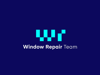 Window Repair Team branding geometric logo modern simple unique