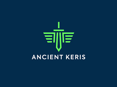 Ancient Keris branding geometric logo modern simple trendy unique vibrant